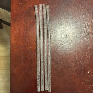 Set of 4 Glittery Straws
